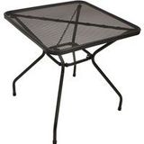 Bistrotisch classic 70x70cm quadratisch, Streckmetall anthrazit