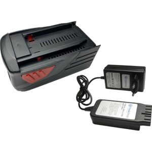 Trade-Shop 2in1 Set: Li-Ion Akku 36V / 6000mAh + Ladegerät kompatibel mit Hilti TE6-A36 AVR, TE6-ALi, TE 30-A36, CPC 36V, WSR 36-A, WSC 7.25-A36