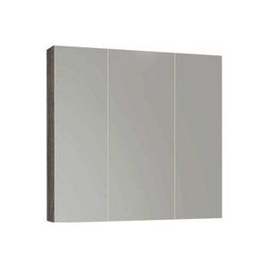 Ducha - Spiegelschrank mit 3 Türen Eiche Smoky 100CM