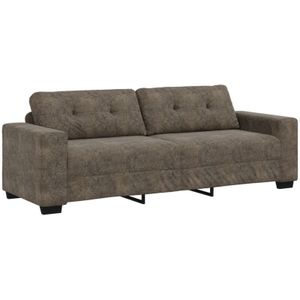 Vidaxl - 3-Sitzer Sofa Dunkelgrau 180 cm aus Kunstleder