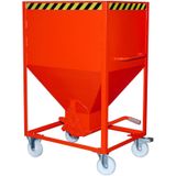 Bauer - Silobehälter sr 600, lackiert, Feuerrot