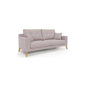 Danish modernes Sofa aus weichem, wasserfestem Stoff T02 166 cm rosa