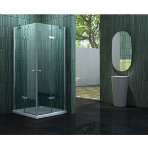 Impex-bad - Duschkabine neotec 90 x 75 x 195 cm ohne Duschtasse - Klarglas