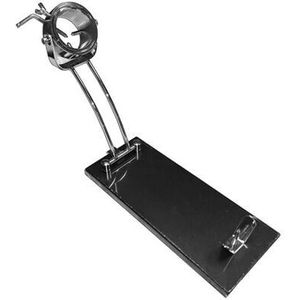 Drehbarer, klappbarer Schinkenhalter, verchromter schwarzer Sockel, Ref. 9081