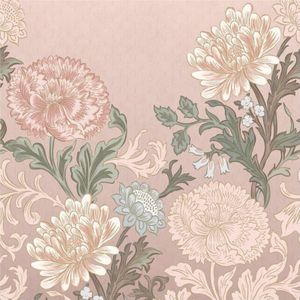 Rasch - Fototapete 552249 Vliestapete Blumen Floral 200 x 300 cm Selection Rosa
