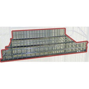 Gitterboden 885x615x100mm als Zubehör für Kommissionierwagen Modul 300 - Kongamek