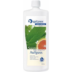 Saunaaufguss Salbei Grapefruit 1 l Sauna Aufguss frisch-herb - Spitzner