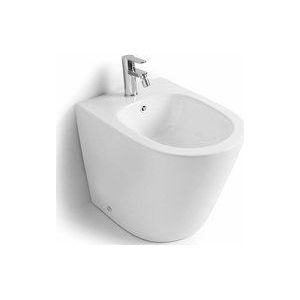 Kiamami Valentina - Bodenstehendes Keramik-Bidet Randlos Bündig Blues
