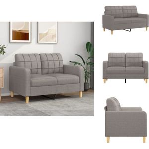 Vidaxl - 2-Sitzer-Sofa Taupe 120 cm Stoff - Couch - 2-Sitzer Sofa - Wohnlandschaft - Sessel - Lounge Möbel