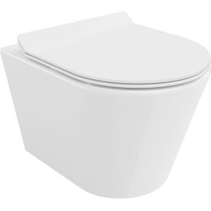 Mexen - Rico WC-Schüssel Randlos mit slim Sitz und Absenk-Automatik, duroplast, Weiß - 30720100