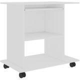 Vidaxl - Schreibtisch Weiß 80x50x75 cm Holzwerkstoff
