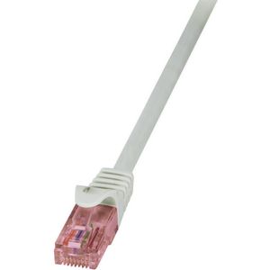 Logilink - CQ2052U RJ45 Netzwerkkabel, Patchkabel cat 6 u/utp 2.00 m Grau Flammwidrig, mit Rastnasensc