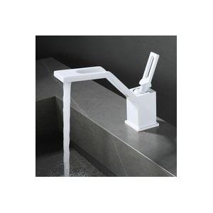 Petites Ecrevisses - Wasserhahn Bad Modern Waschtischarmatur Mischbatterie Waschbecken Armaturen Badarmatur Weiß