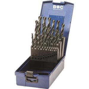Din 338 n hss Jeu de forets à lamelles, KR13 Boîte en métal //1-13x0.5/25 pièces Engins de forage 11001330025