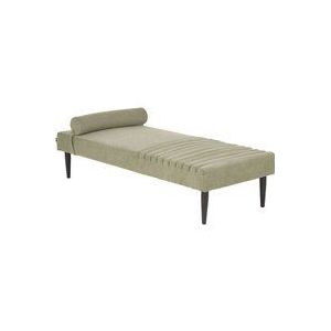 Beliani - Chaiselongue Grün Stoffbezug Gesteppt mit Kissen Metallgestell Modernes Design Liegesessel Relaxliege für Wohnzimmer Schlafzimmer Indoor