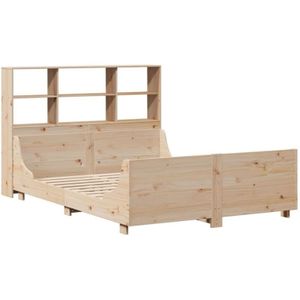 Massivholzbett mit Regal ohne Matratze 140x200 cm Vidaxl