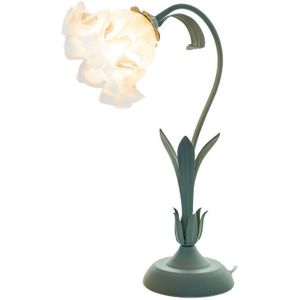 Schreibtischlampe Blume Schreibtischlampe led Tischlampe Dekolampe Grün Kunststofflampe Augenschutz