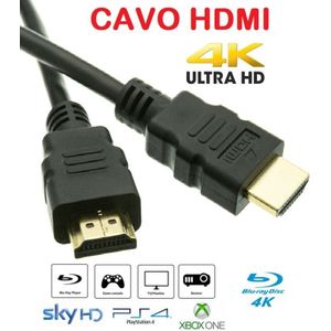 Aigostar - hdmi high speed kabel 4k Full hdtv 3d tv ps4 ps3 videoprojektor vergoldete Anschlüsse pc 3 mt