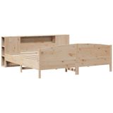 Vidaxl - Massivholzbett mit Regal ohne Matratze 180x200 cm Kiefer
