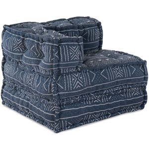 Vidaxl - Modularer Pouf Indigo 70x70x54 aus Stoff