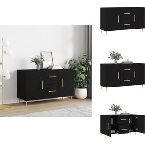 Vidaxl - Sideboard Schwarz 100x36x60 cm Holzwerkstoff - Schreibtisch - Wohnzimmermöbel - Sideboard Schwarz - Holz Sideboard - Regal