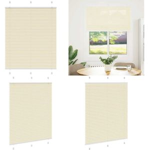 Plissee Creme 110x150 cm Stoffbreite 109,4 cm Polyester - Vidaxl