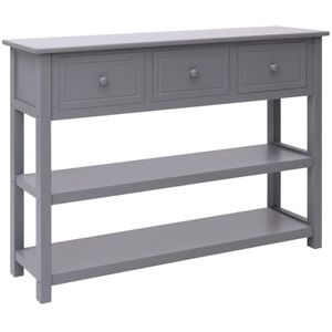 Vidaxl - Sideboard Grau 108x30x76 cm Massivholz Paulownia