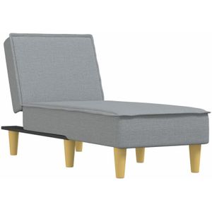 Chaiselongue Hellgrau Stoff Vidaxl
