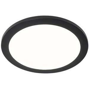 Qazqa - Deckenleuchte schwarz 30 cm inkl. led 3-stufig dimmbar IP44 - Steve