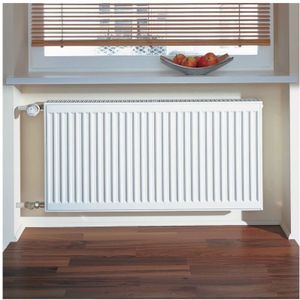Kermi Profil-K therm-x2 Austausch Flachheizkörper Typ 33 Weiß 954x155x400mm 1261W bei 75/65/20 Grad C