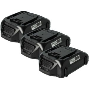 Vhbw - 3x Akku Ersatz für Worx WA3575, WA3578, WA3572 für Werkzeug (2000 mAh, Li-Ion, 18 v)