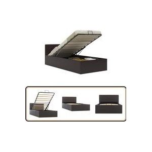 Vidaxl - Stauraumbett Hydraulisch Grau Kunstleder 100×200 cm - Einzelbett - Stauraumbett - Boxspringbetten - Doppelbett - Schlafraumgestaltung