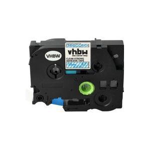 Vhbw - 1x Schriftband-Kassette kompatibel mit Brother pt 1700, 1800E, 1810, 1830VP, 1830, 1760, 1800, 1750 Etiketten-Drucker 18mm Blau auf Transparent