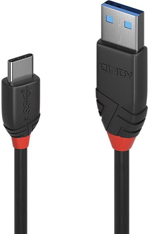 Lindy - USB-Kabel usb 3.2 Gen1 (usb 3.0 / usb 3.1 Gen1) usb-c® Stecker, usb-a Stecker 1.50 m Schwarz