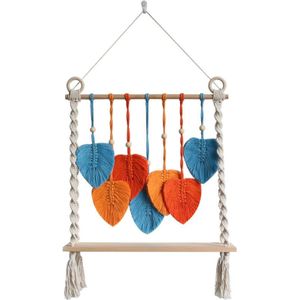 Makramee Blatt Wandbehang, Makramee Blatt Dekor, Schickes Wohndekor, Boho Makramee Wandteppich, Wanddekor, Boho Blatt Makramee für Schlafzimmer Dekor