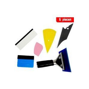 6 Autofensterfolien-Vinyl-Werkzeuge, Fahrzeugglas-Schutzfensterfolie, Autoverpackung, Tönung, Vinyl-Installationswerkzeug: Rakel, Schaber,