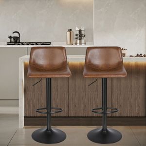 Barhocker 2er Set Barstuhl Industrial Küchenhocker Retro Bistrohocker Tresenhocker Barhocker Höhenverstellbar für Esszimmer, Küche, Theke, Bar,