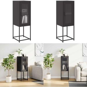 Vidaxl - Sideboard Schwarz 36x39x107 cm Kaltgewalzter Stahl