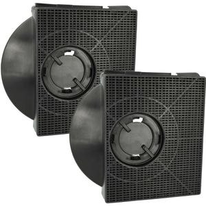 2x Aktivkohlefilter kompatibel mit Elica elibloc 9 st silver F/60, elibloc 9 st silver F/80 Dunstabzugshaube - 21,3 x 20,7 x 4,1 cm - Vhbw