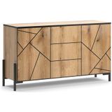 Kommode Hatto, Eiche, 124 x 69.6 cm Vicco