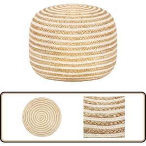 Vidaxl - Handgefertigter Sitzpuff 45 x 30 cm Jute - Sitzsack - Pouf - Wohnaccessoire - Deko - Jute Möbel