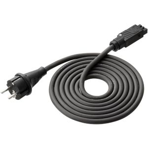 Somagic - Solamagic S1 Anschlussleitung schwarz mit Hirschmann-Kupplung und Schuko Stecker 2,5/5/7,5/10 m S1-Anschlusskabel schwarz 2.5 m 9300013