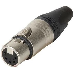 Xlr-kabelstecker, 5-POLIGE kabelbuchse, silber beschichtet, vernickelt (=NC5FXX)
