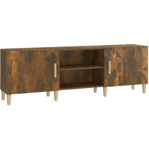 Jinlefu - TV-Schrank Räuchereiche 150x30x50 cm Holzwerkstoff vidaXL