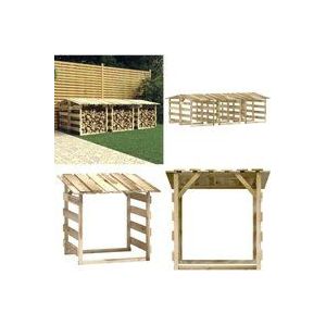 Vidaxl - Pergolen mit Dach 6 Stk. 100x90x100 cm Kiefernholz Imprägniert - Pergola - Pergolen - Home & Living - Braun