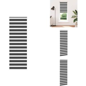 Vidaxl - Zebrarollo Schwarz 85x230 cm Stoffbreite 80,9 cm Polyester - Zebra-Jalousie - Zebra-Jalousien - Zebra-Rollo - Doppelrollo