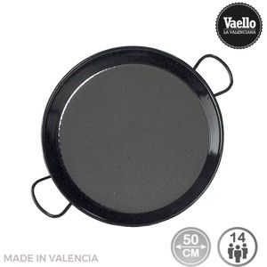 Traditionelle Paella-Pfanne aus emailliertem Stahl ø50cm (14 Personen). vaello