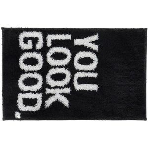 You Look Good Schwarzer Mikrofaserteppich (50 x 80 x 80 Cm) - Dkd Home Decor