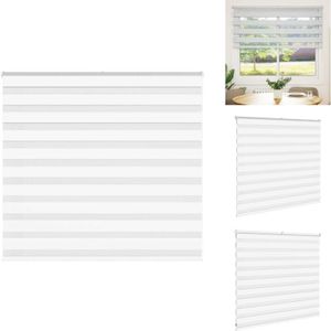 Vidaxl - Zebrarollo Weiß 160x100 cm Stoffbreite 155,9 cm Polyester - Zebra-Jalousie - Zebra-Jalousien - Zebra-Rollo - Doppelrollo