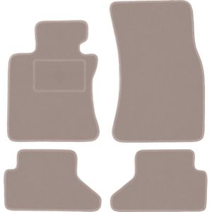Beige Velours-Fußmatten für: BMW 6 E63 Coupé (2003-2010)